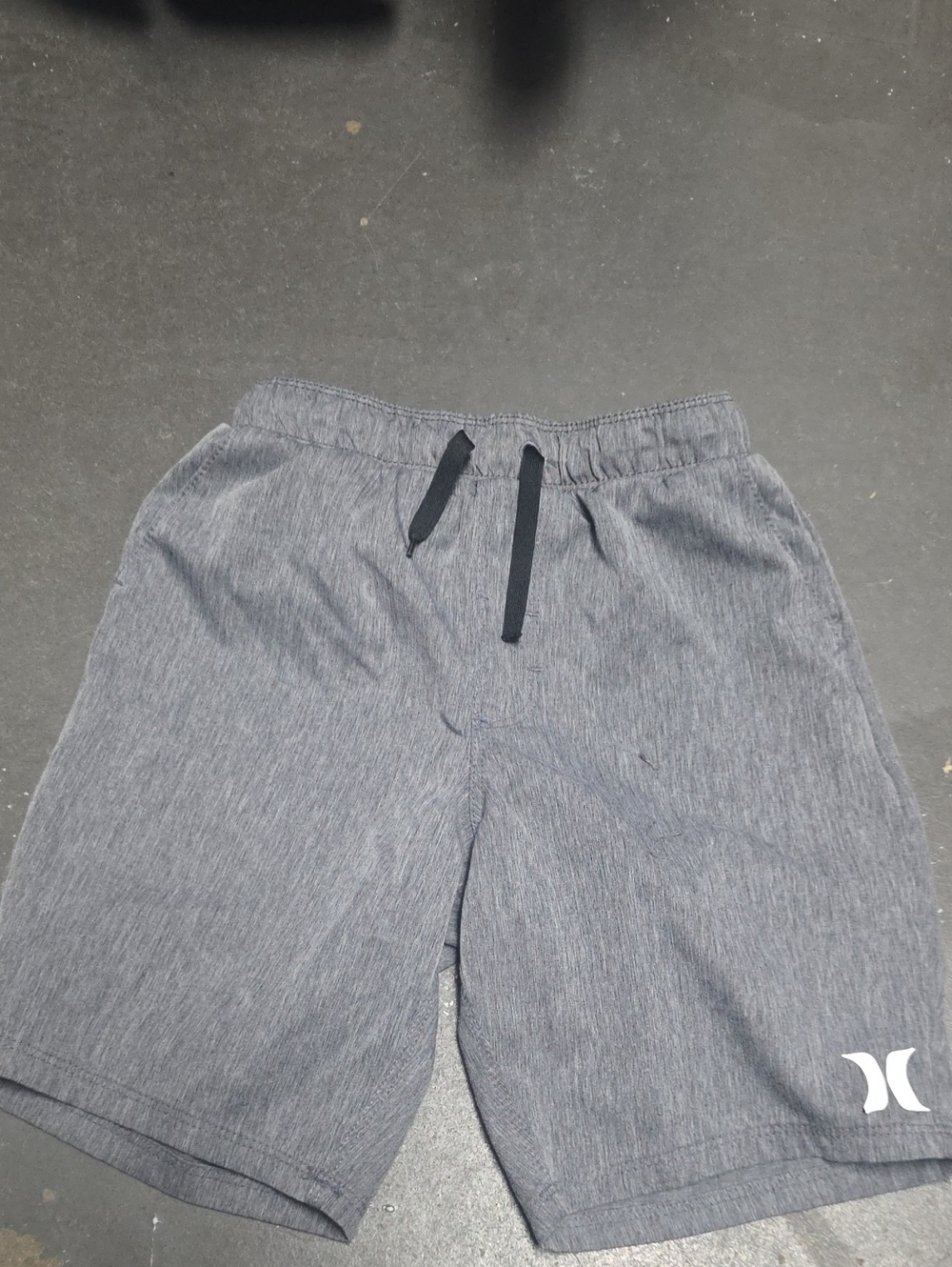 Hurley Gray Heather Athletic Pull-On Shorts with Logo